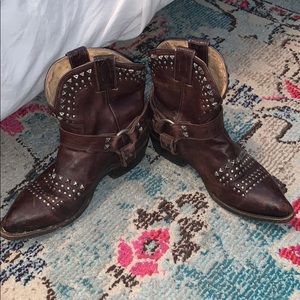 Frye Short Billy Studded Harness Boot